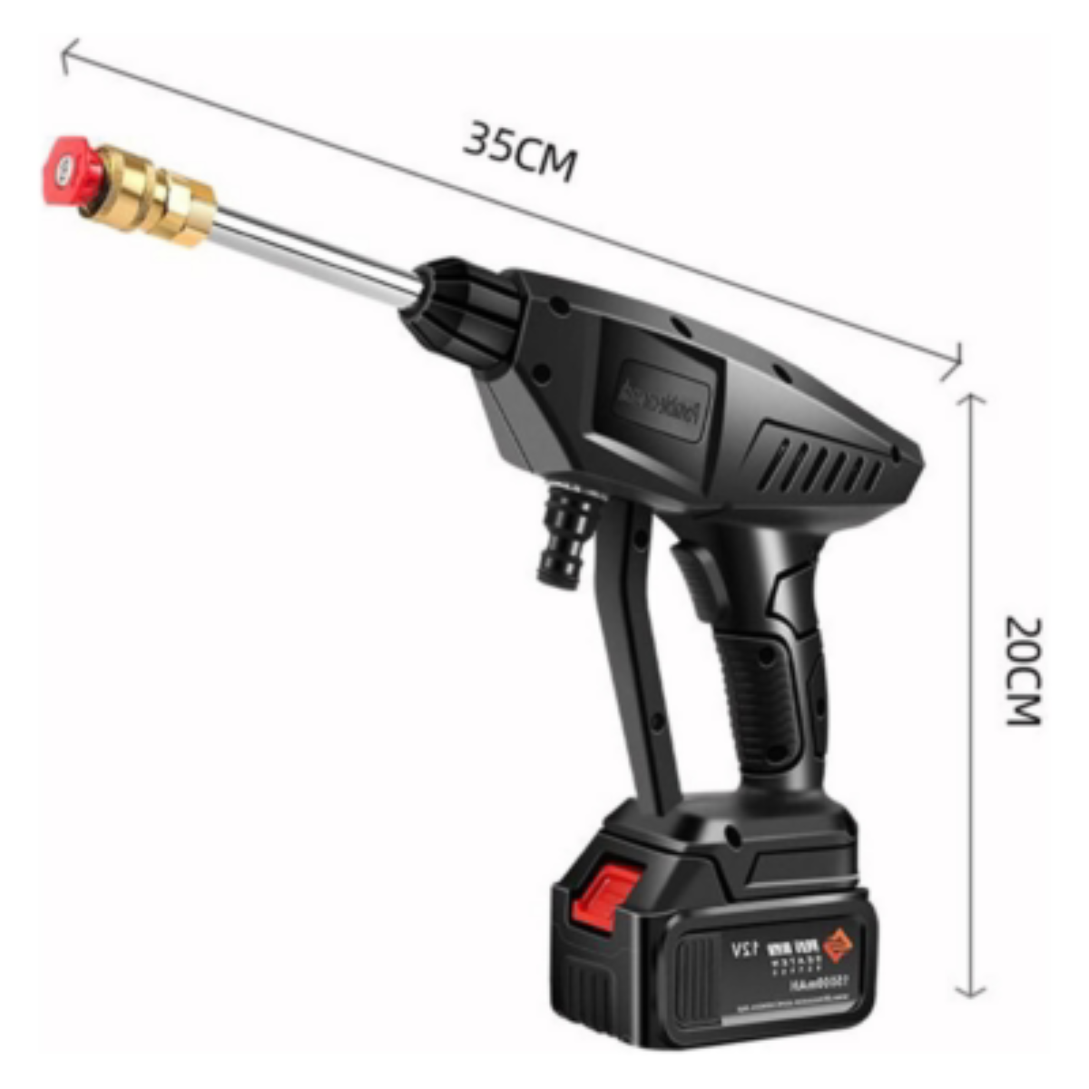 Hidrolavadora Portátil con Dos Baterías