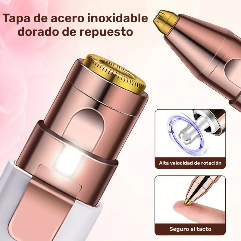 Depiladora de Precisión Facial 2 en 1