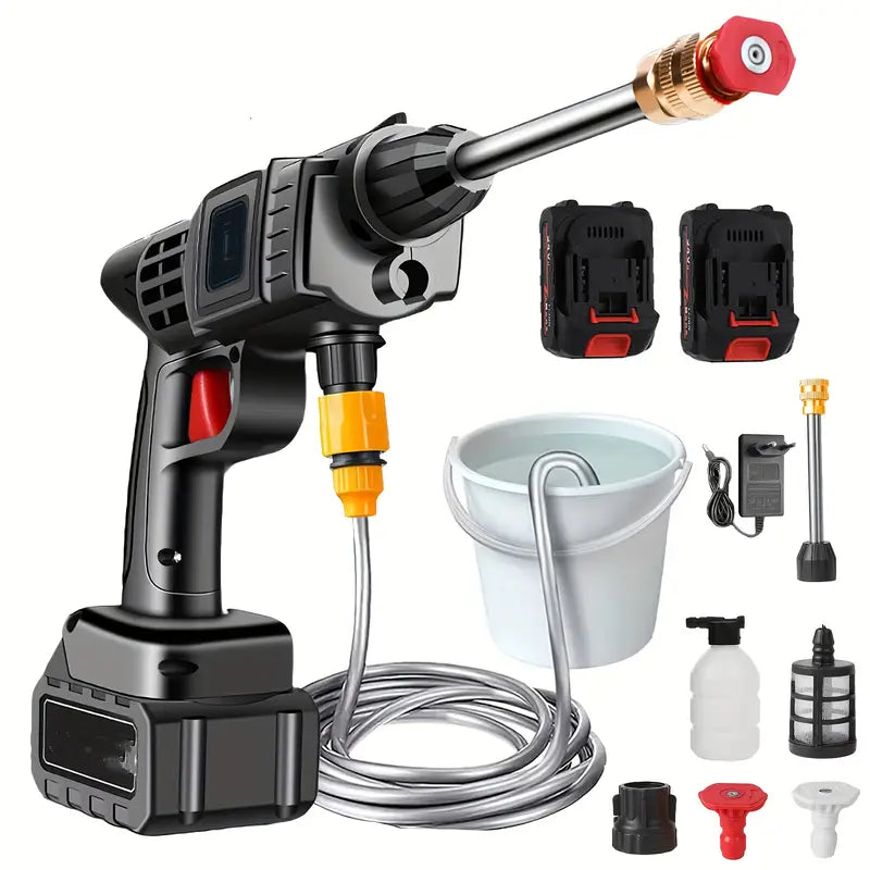Hidrolavadora Portátil con Dos Baterías